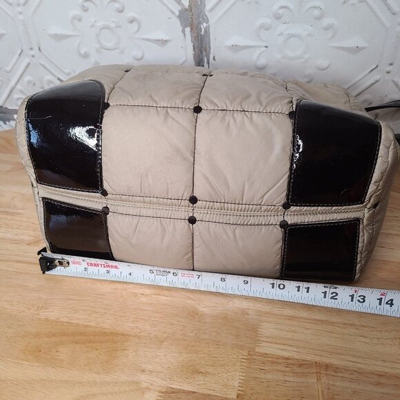 Kate Spade Alpine Beige Nylon Quilted Puffer Bag Classic Crossbody Cream - Picture 4 of 12